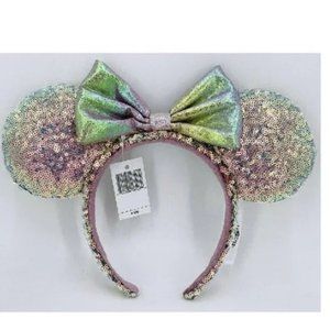 Headband Disney Rare Ears NWT 50th Anniversary Earidescent Iridescent Pi…